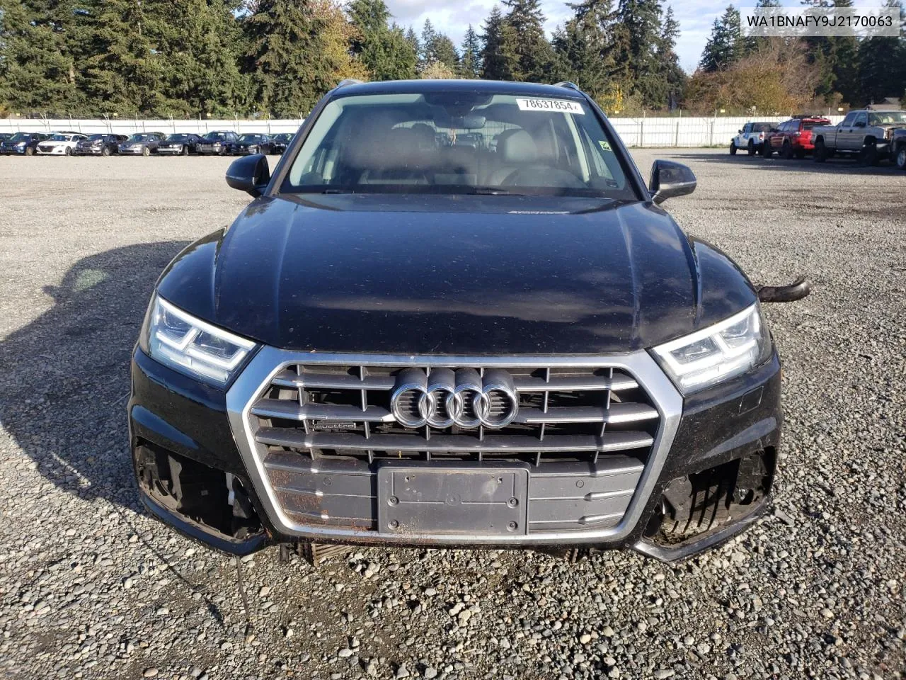 2018 Audi Q5 Premium Plus VIN: WA1BNAFY9J2170063 Lot: 78637854