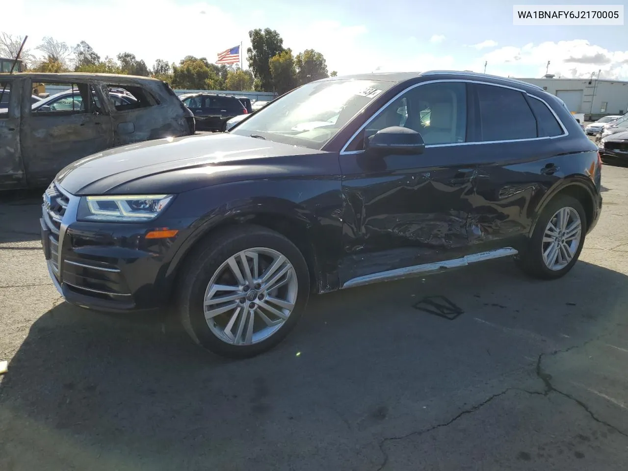 2018 Audi Q5 Premium Plus VIN: WA1BNAFY6J2170005 Lot: 78882434