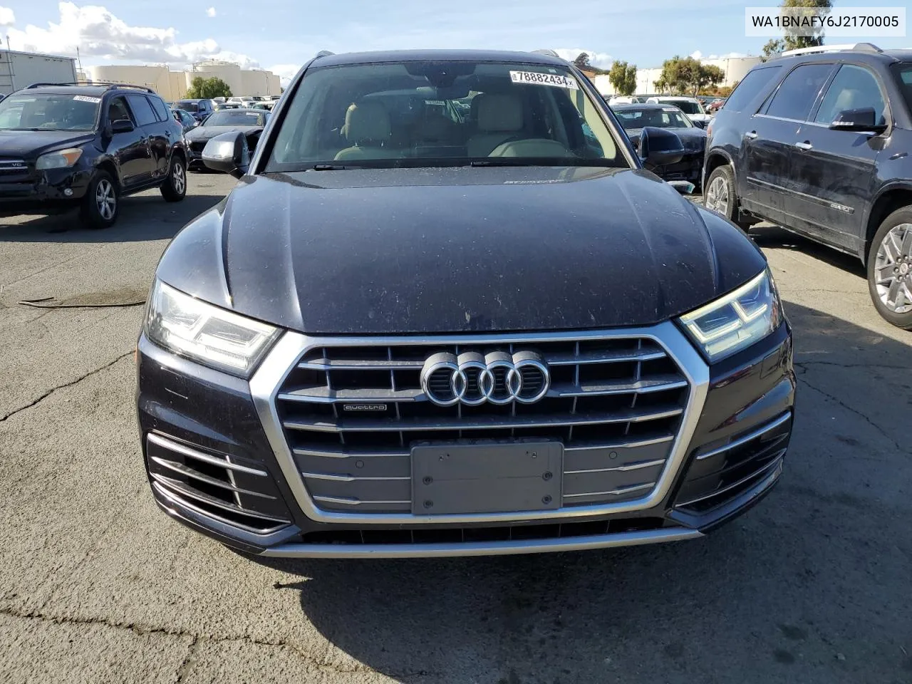 2018 Audi Q5 Premium Plus VIN: WA1BNAFY6J2170005 Lot: 78882434