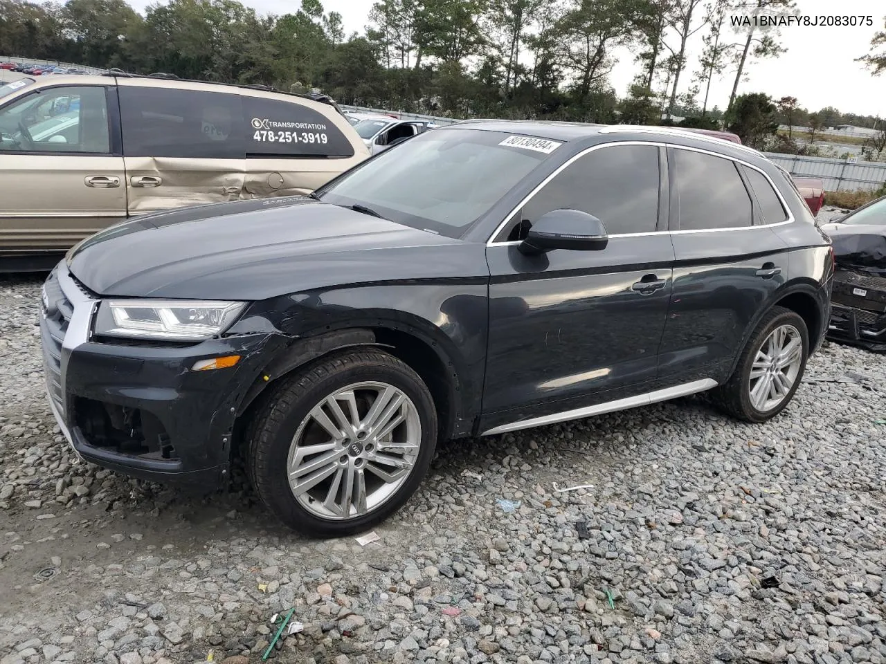 2018 Audi Q5 Premium Plus VIN: WA1BNAFY8J2083075 Lot: 80130494