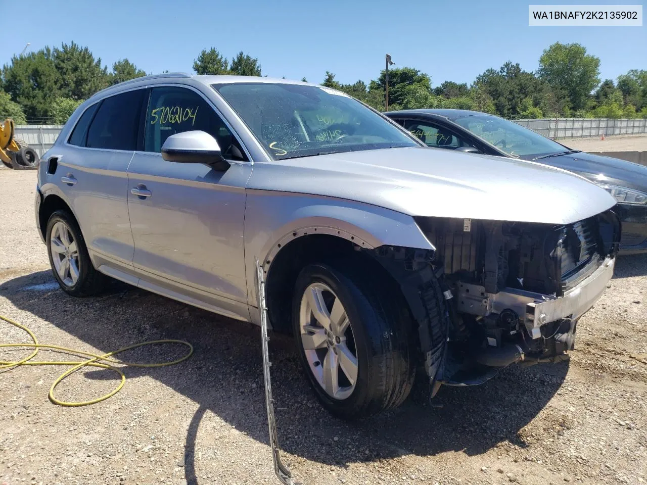 2019 Audi Q5 Premium Plus VIN: WA1BNAFY2K2135902 Lot: 57062104