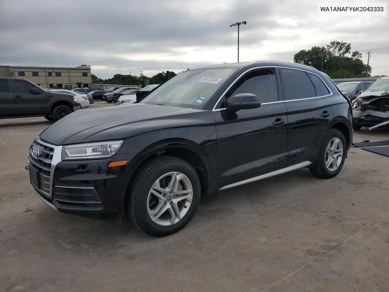 2019 Audi Q5 Premium VIN: WA1ANAFY6K2043333 Lot: 58472504