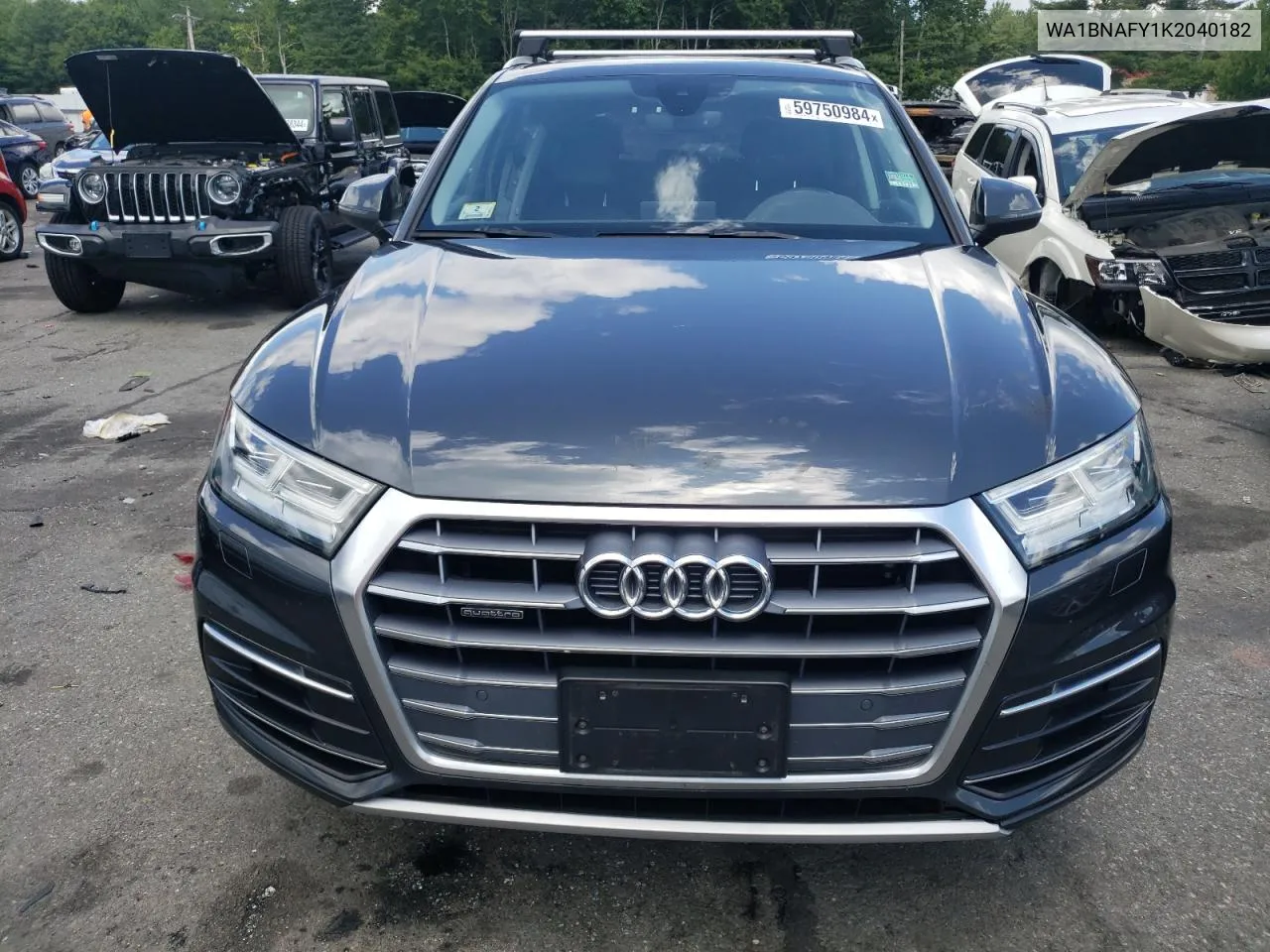 2019 Audi Q5 Premium Plus VIN: WA1BNAFY1K2040182 Lot: 59750984