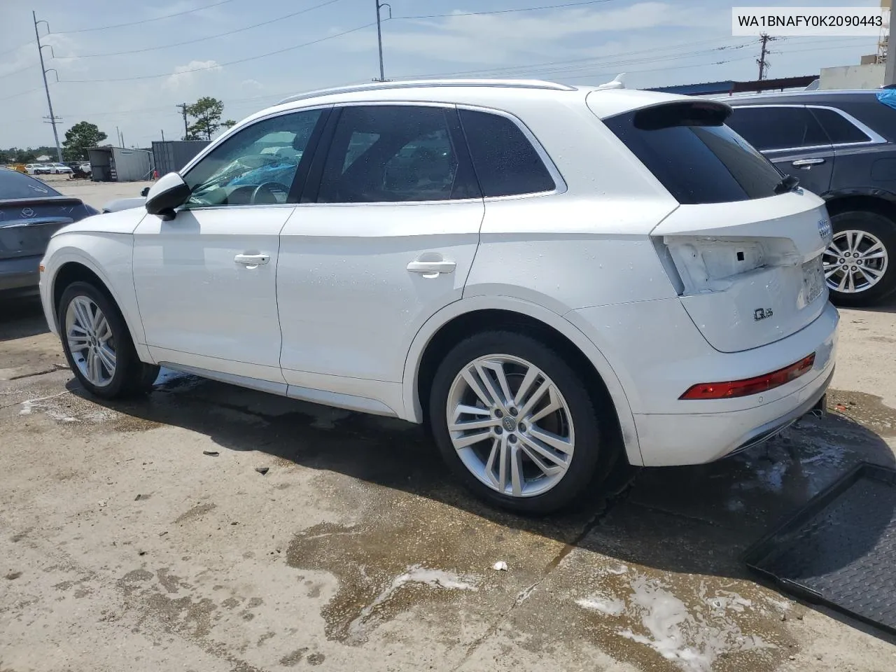 2019 Audi Q5 Premium Plus VIN: WA1BNAFY0K2090443 Lot: 64830404