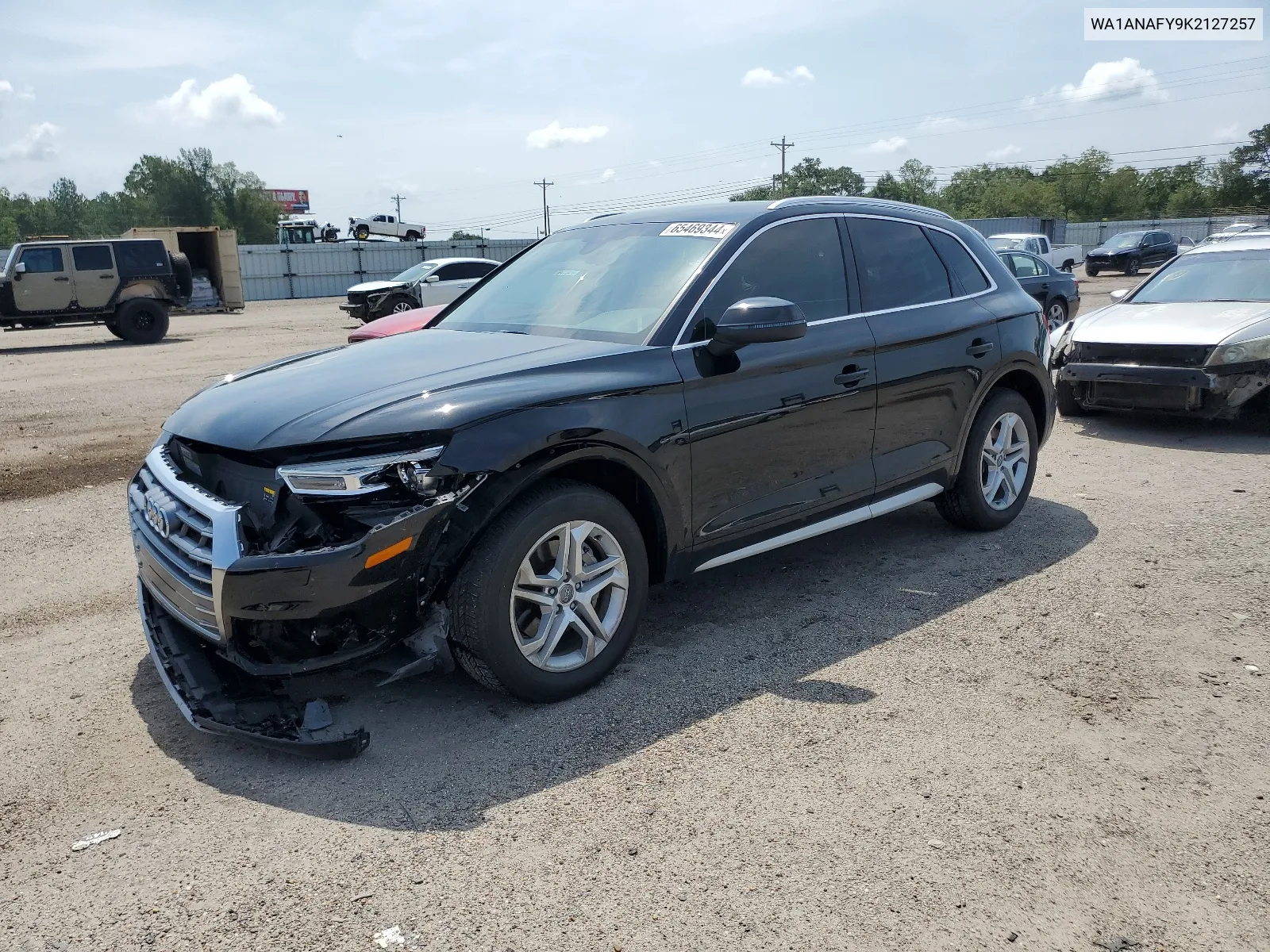 2019 Audi Q5 Premium VIN: WA1ANAFY9K2127257 Lot: 65469344