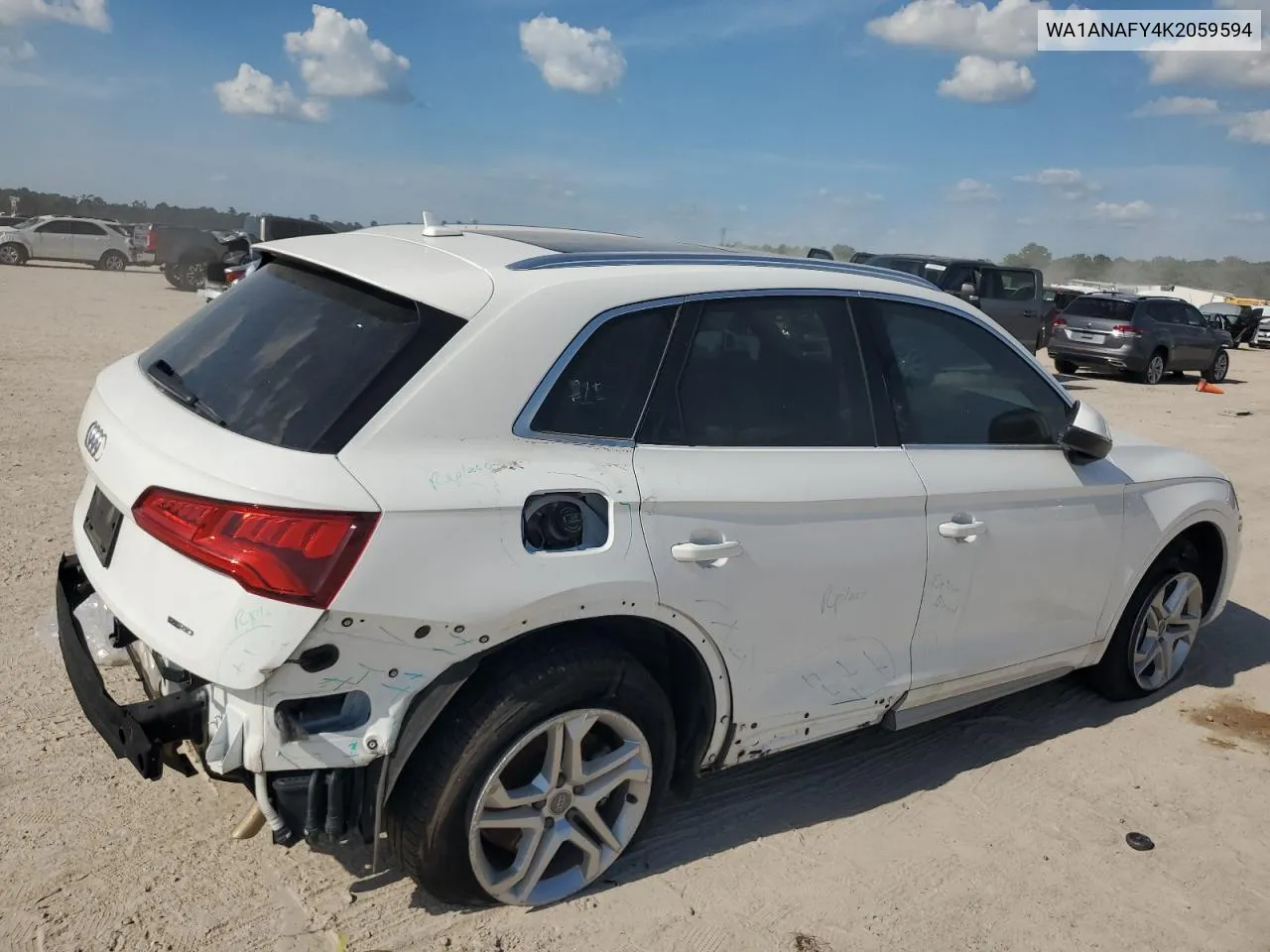 2019 Audi Q5 Premium VIN: WA1ANAFY4K2059594 Lot: 65542254