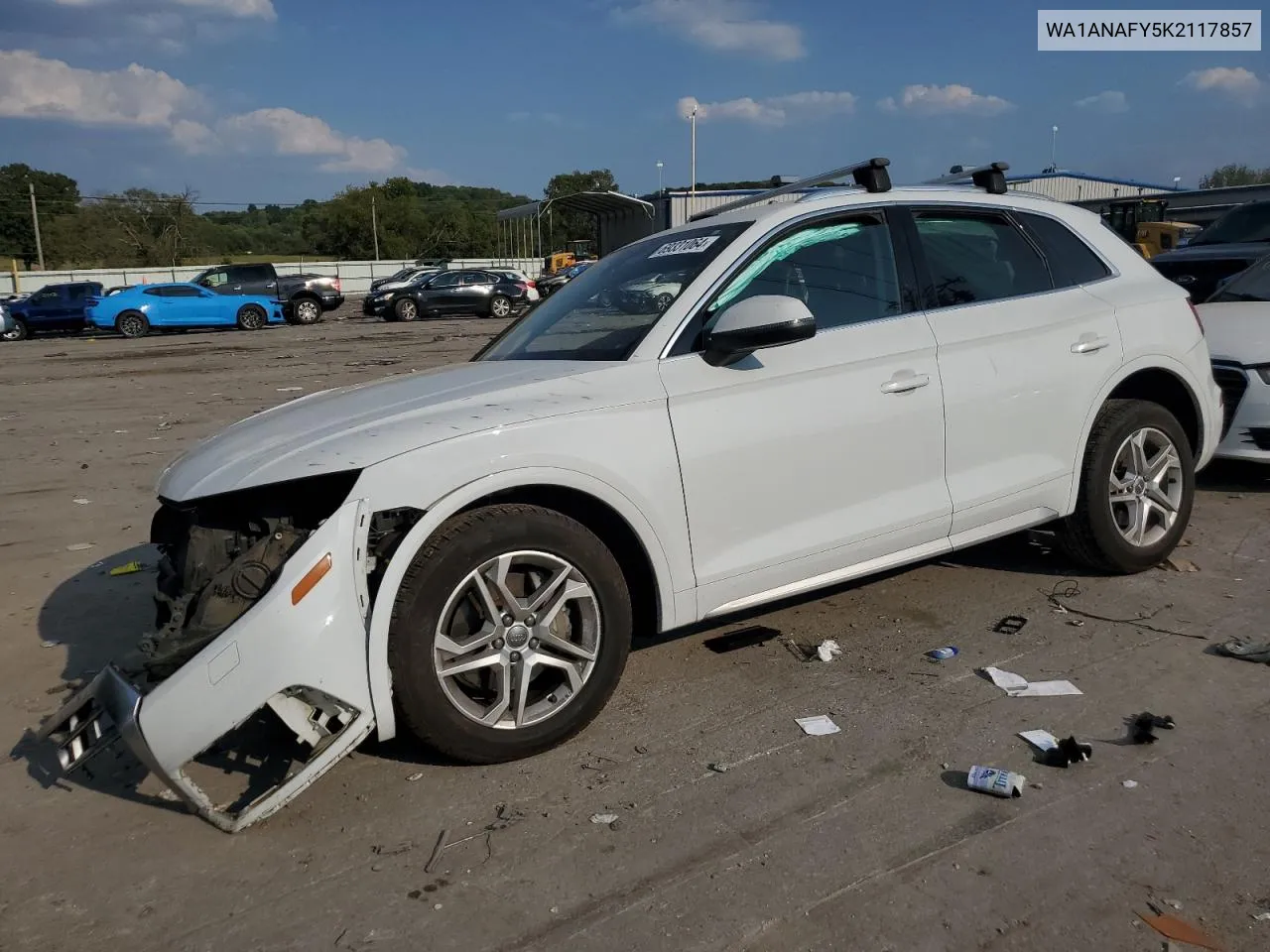 2019 Audi Q5 Premium VIN: WA1ANAFY5K2117857 Lot: 69331064