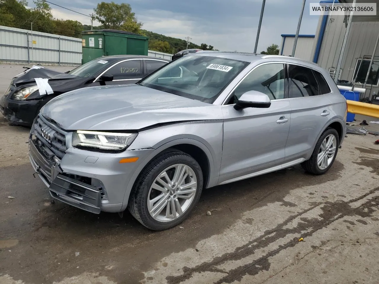 2019 Audi Q5 Premium Plus VIN: WA1BNAFY3K2136606 Lot: 69861834