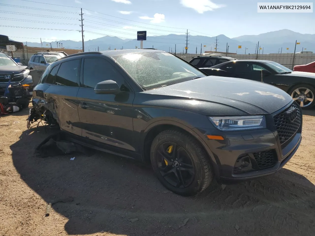 2019 Audi Q5 Premium VIN: WA1ANAFY8K2129694 Lot: 70728384