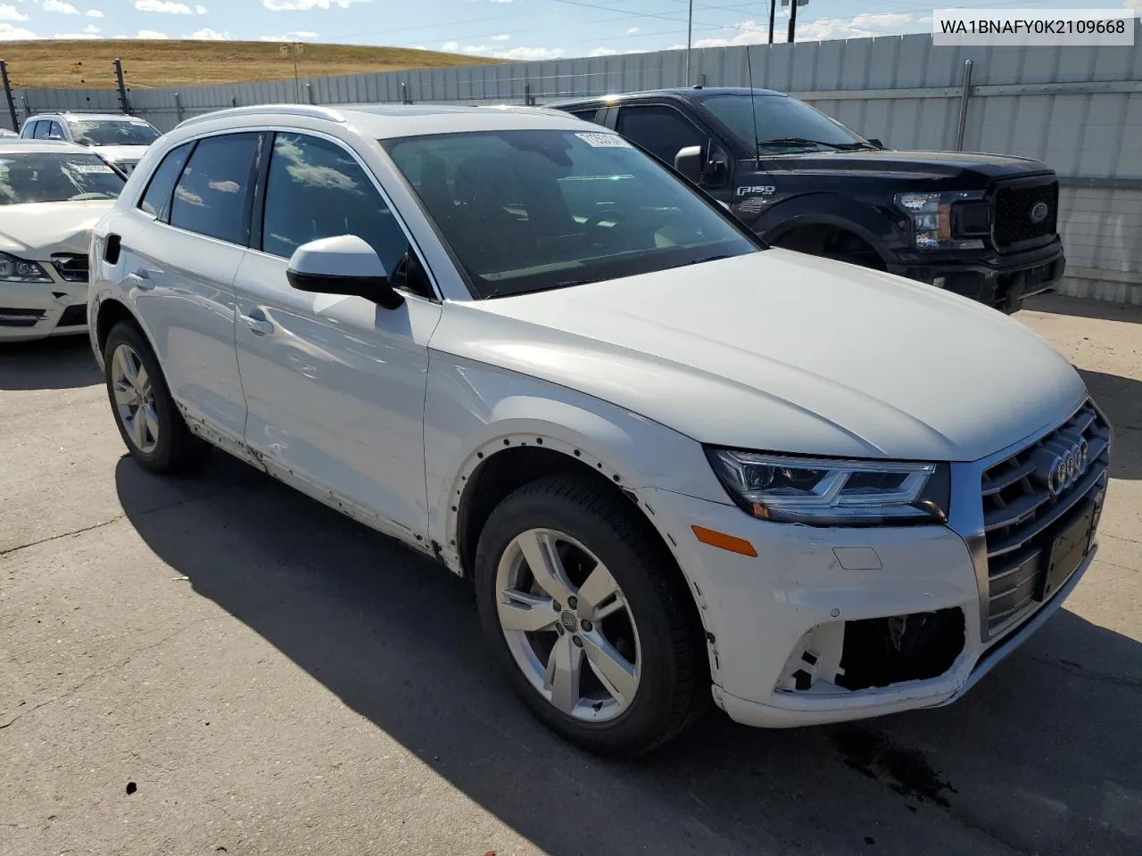 2019 Audi Q5 Premium Plus VIN: WA1BNAFY0K2109668 Lot: 71263134