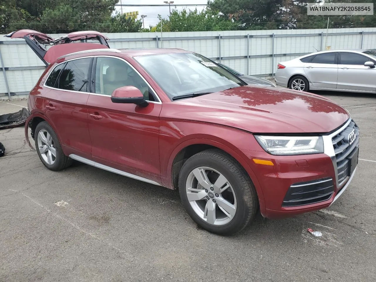 2019 Audi Q5 Premium Plus VIN: WA1BNAFY2K2058545 Lot: 72305094