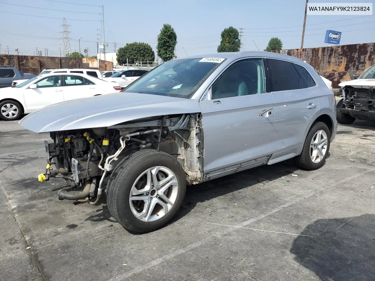 2019 Audi Q5 Premium VIN: WA1ANAFY9K2123824 Lot: 72466494