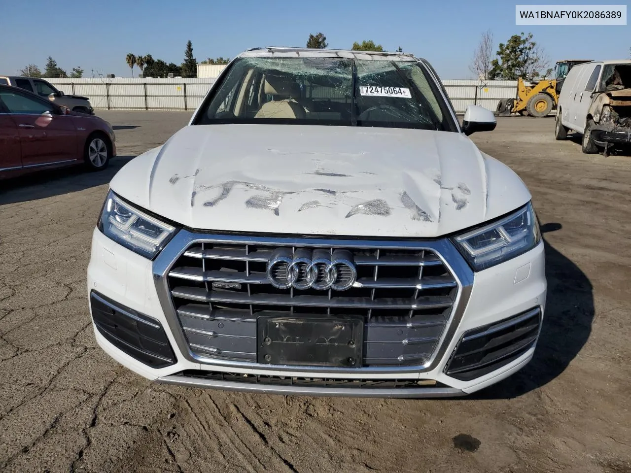 2019 Audi Q5 Premium Plus VIN: WA1BNAFY0K2086389 Lot: 72475064