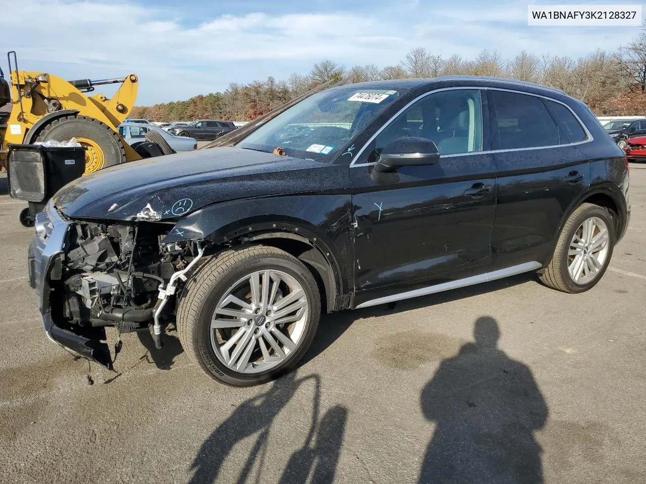 2019 Audi Q5 Premium Plus VIN: WA1BNAFY3K2128327 Lot: 74476074