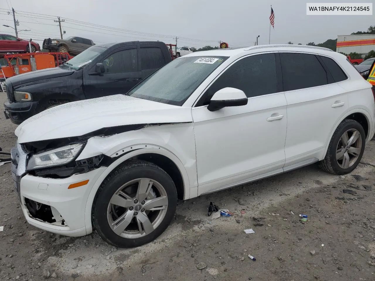 2019 Audi Q5 Premium Plus VIN: WA1BNAFY4K2124545 Lot: 74614684