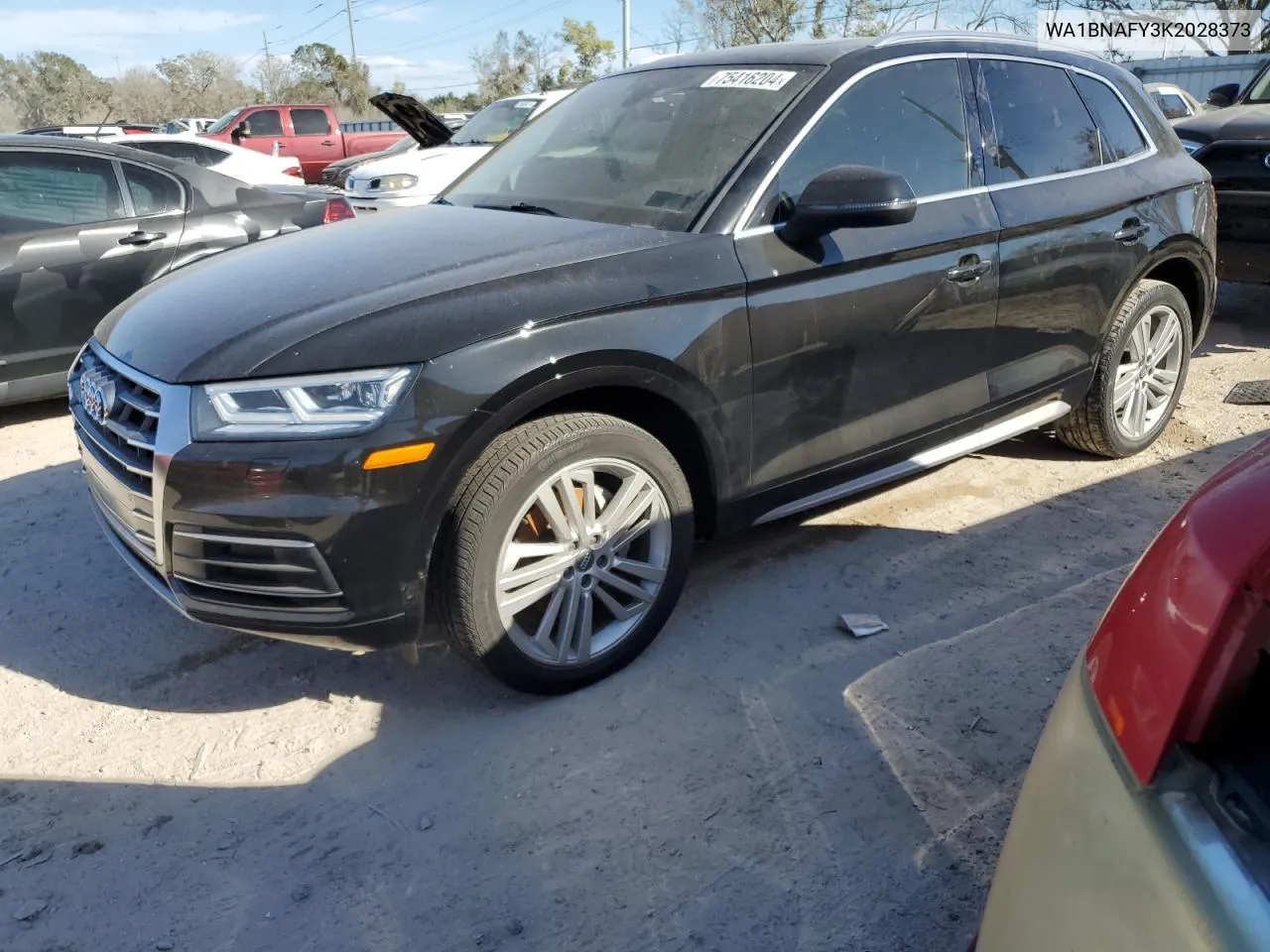 2019 Audi Q5 Premium Plus VIN: WA1BNAFY3K2028373 Lot: 75416204