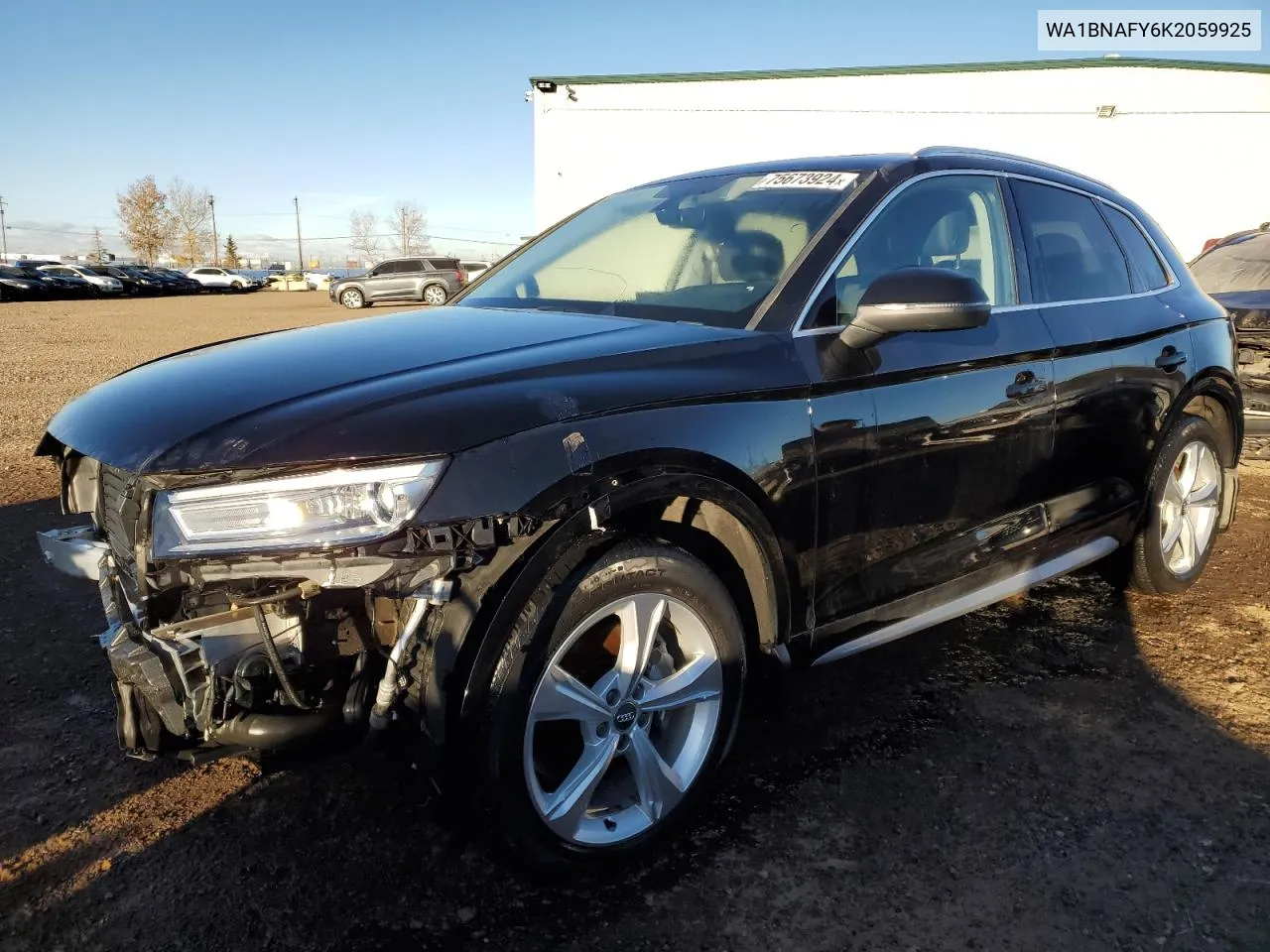 2019 Audi Q5 Premium Plus VIN: WA1BNAFY6K2059925 Lot: 75673924