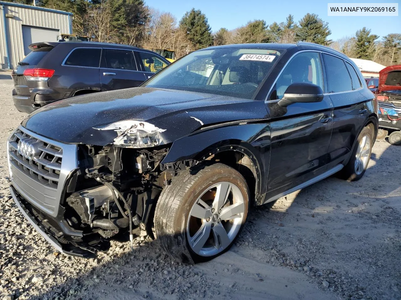 2019 Audi Q5 Premium VIN: WA1ANAFY9K2069165 Lot: 76328594