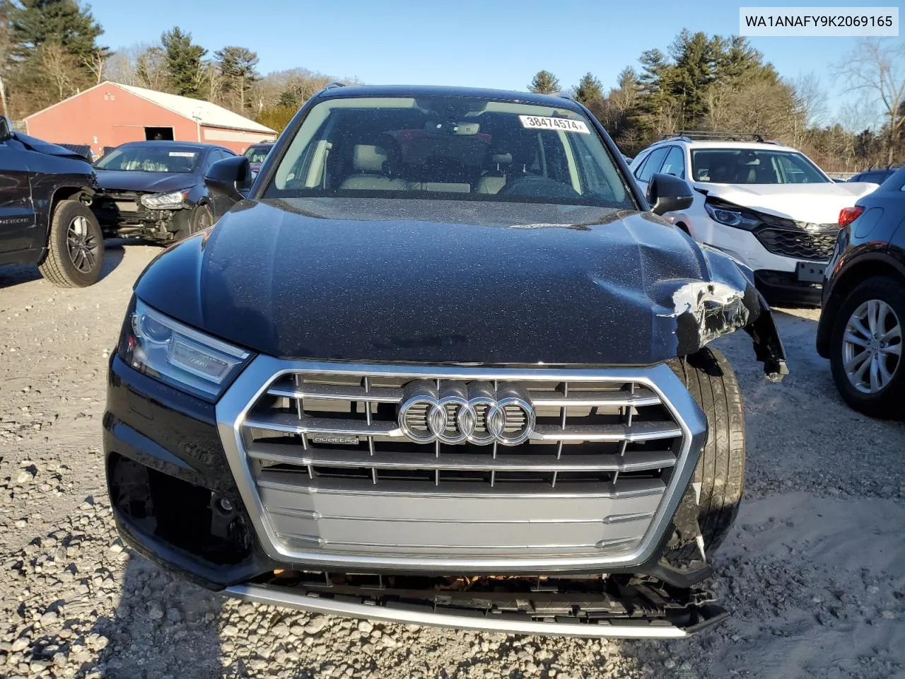 2019 Audi Q5 Premium VIN: WA1ANAFY9K2069165 Lot: 76328594