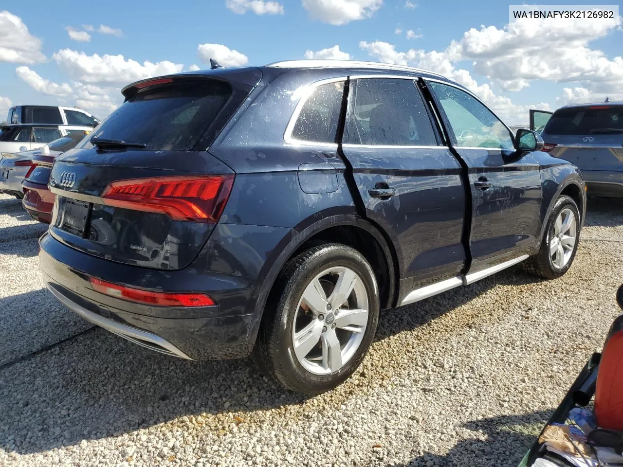 2019 Audi Q5 Premium Plus VIN: WA1BNAFY3K2126982 Lot: 76403844