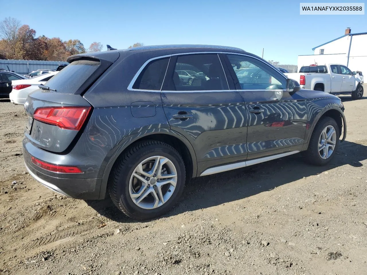 2019 Audi Q5 Premium VIN: WA1ANAFYXK2035588 Lot: 76572554