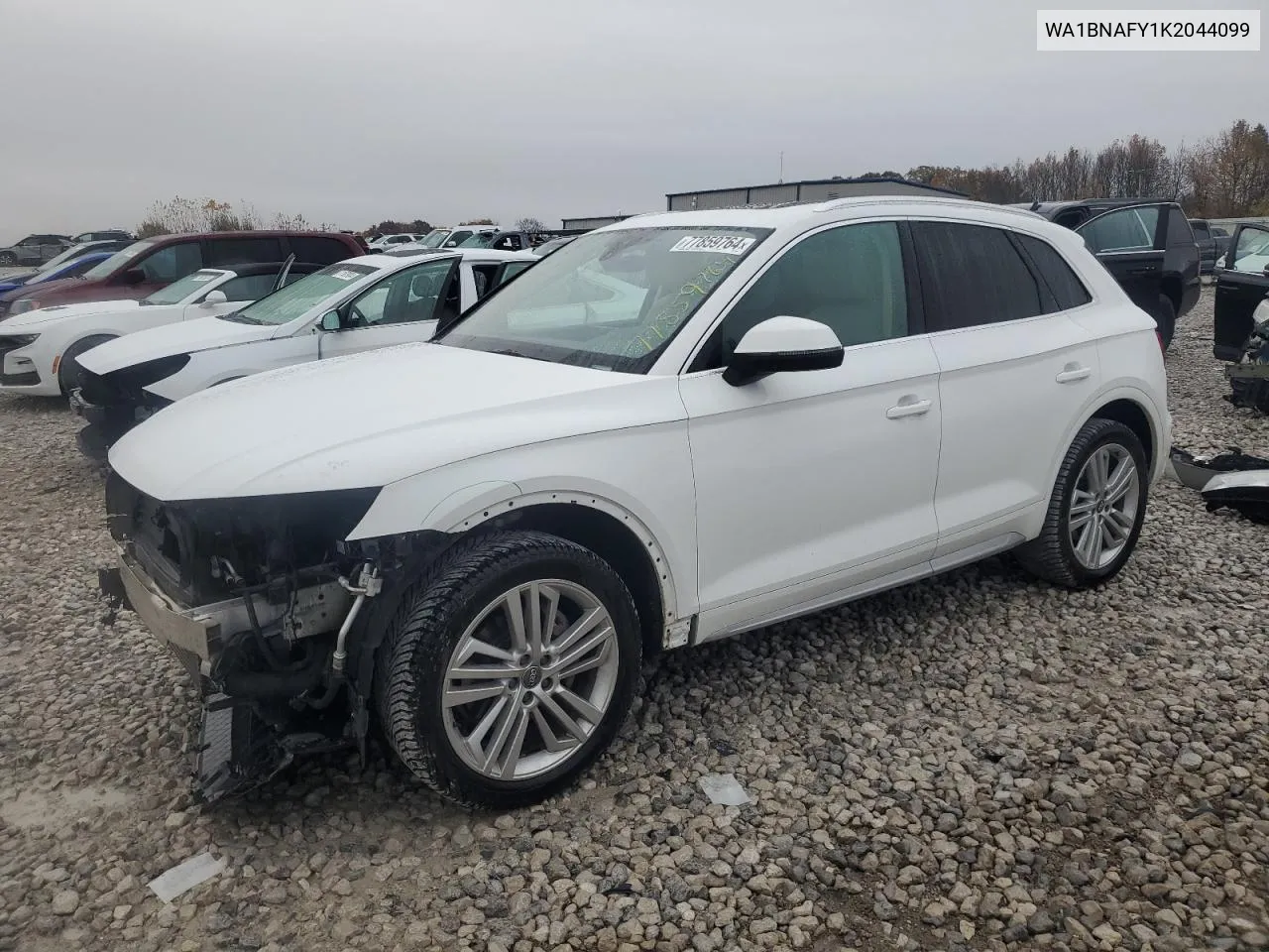 2019 Audi Q5 Premium Plus VIN: WA1BNAFY1K2044099 Lot: 77859764