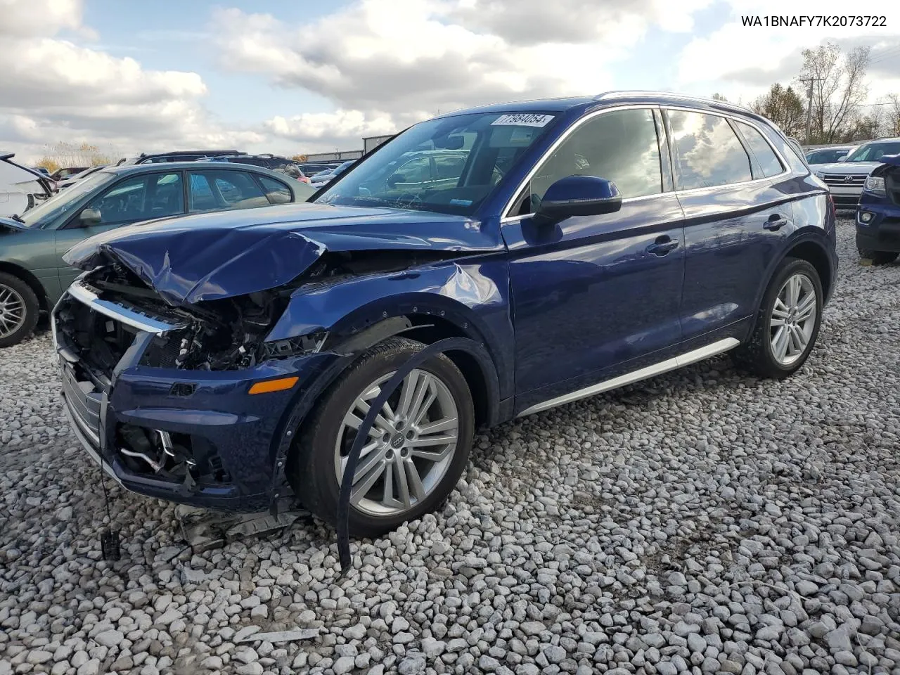 2019 Audi Q5 Premium Plus VIN: WA1BNAFY7K2073722 Lot: 77984054