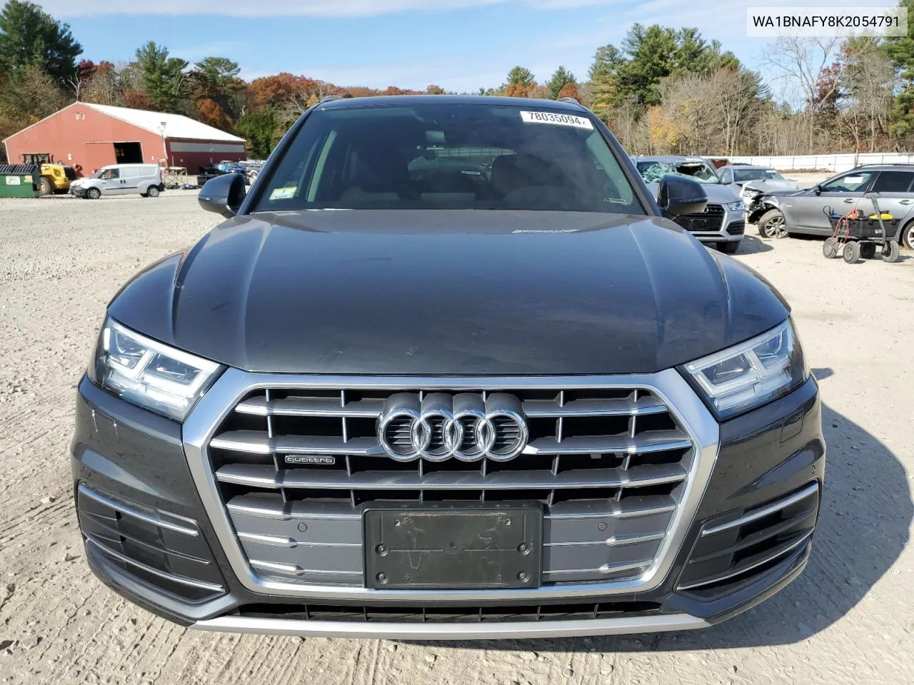 2019 Audi Q5 Premium Plus VIN: WA1BNAFY8K2054791 Lot: 78035094