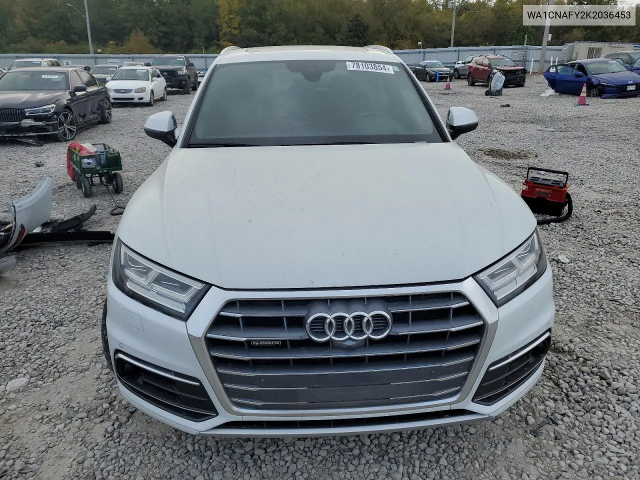 2019 Audi Q5 Prestige VIN: WA1CNAFY2K2036453 Lot: 78103854