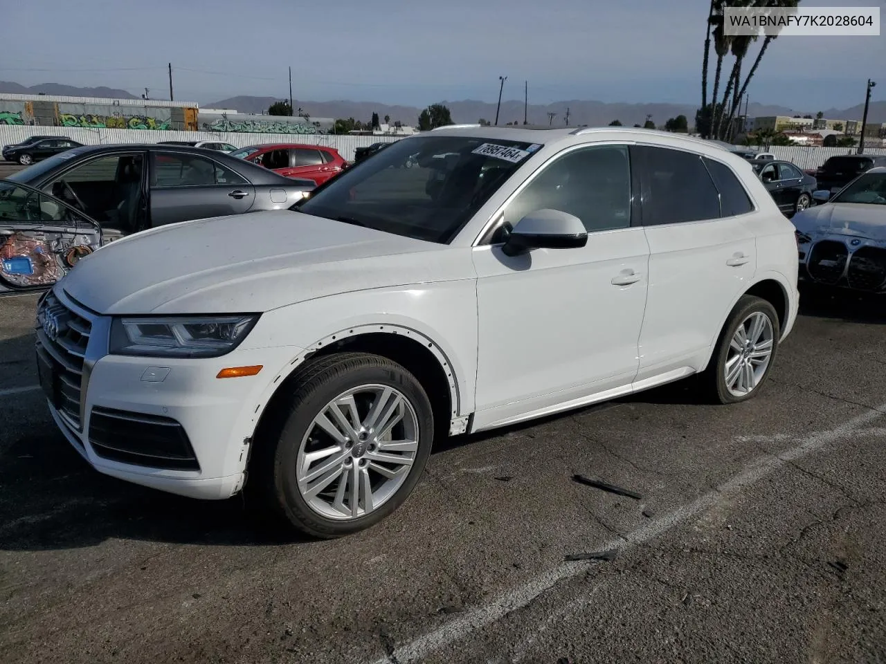 2019 Audi Q5 Premium Plus VIN: WA1BNAFY7K2028604 Lot: 78957464