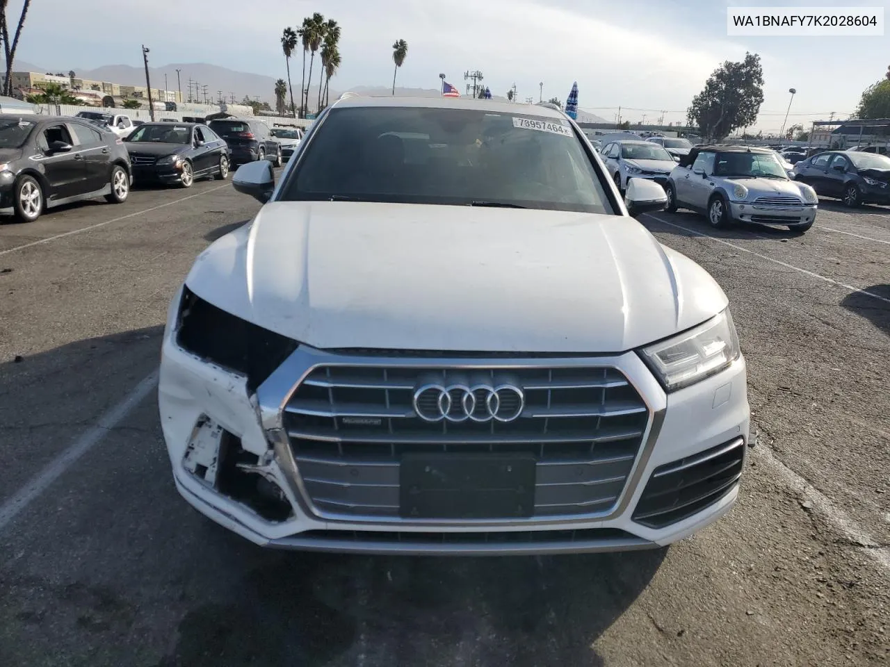 2019 Audi Q5 Premium Plus VIN: WA1BNAFY7K2028604 Lot: 78957464