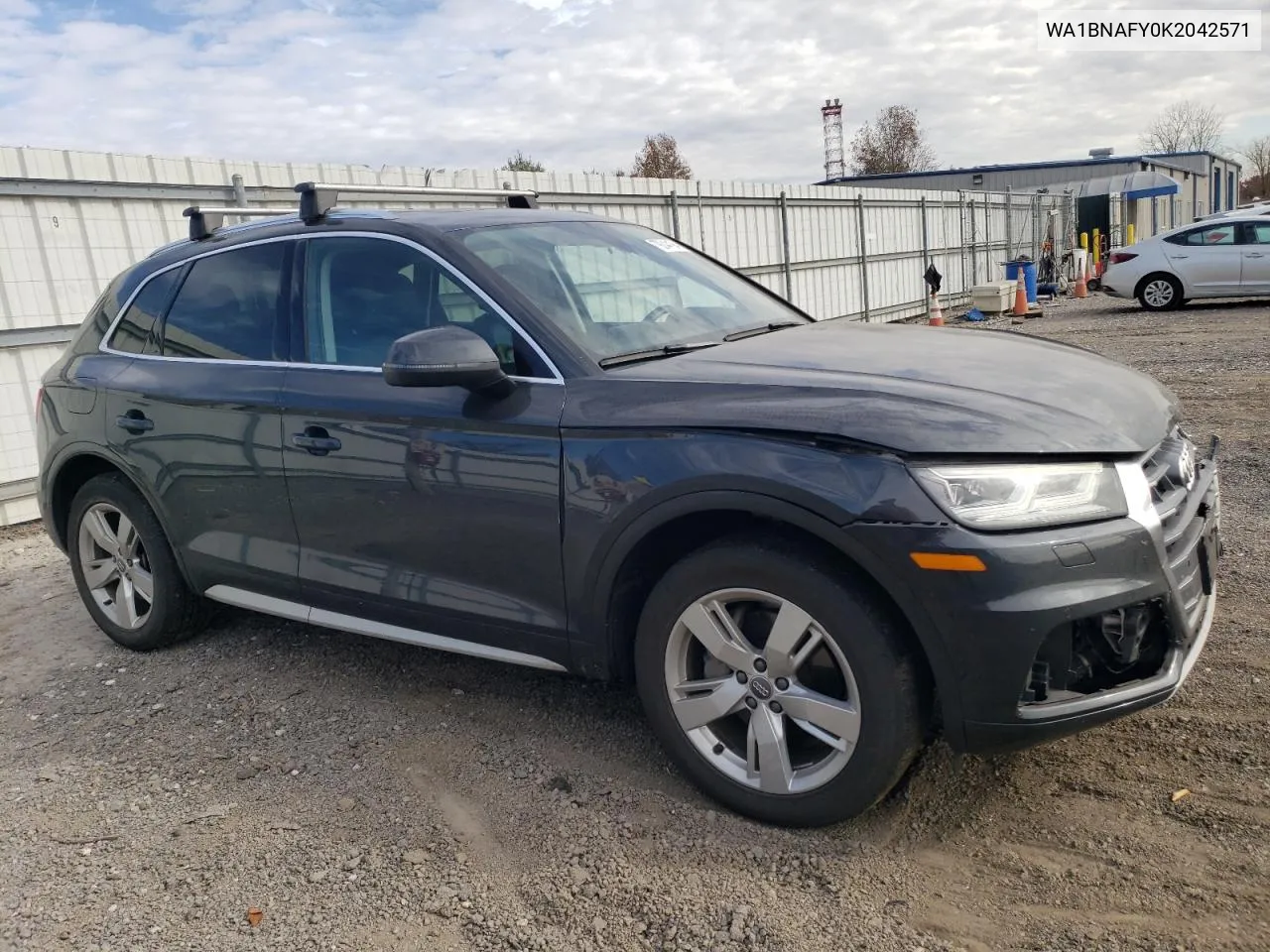 2019 Audi Q5 Premium Plus VIN: WA1BNAFY0K2042571 Lot: 79244194