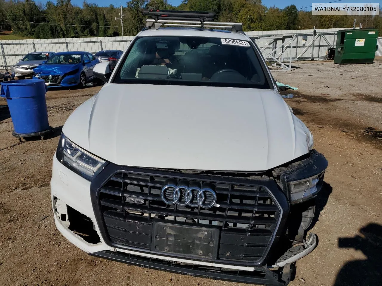 2019 Audi Q5 Premium Plus VIN: WA1BNAFY7K2080105 Lot: 80964424