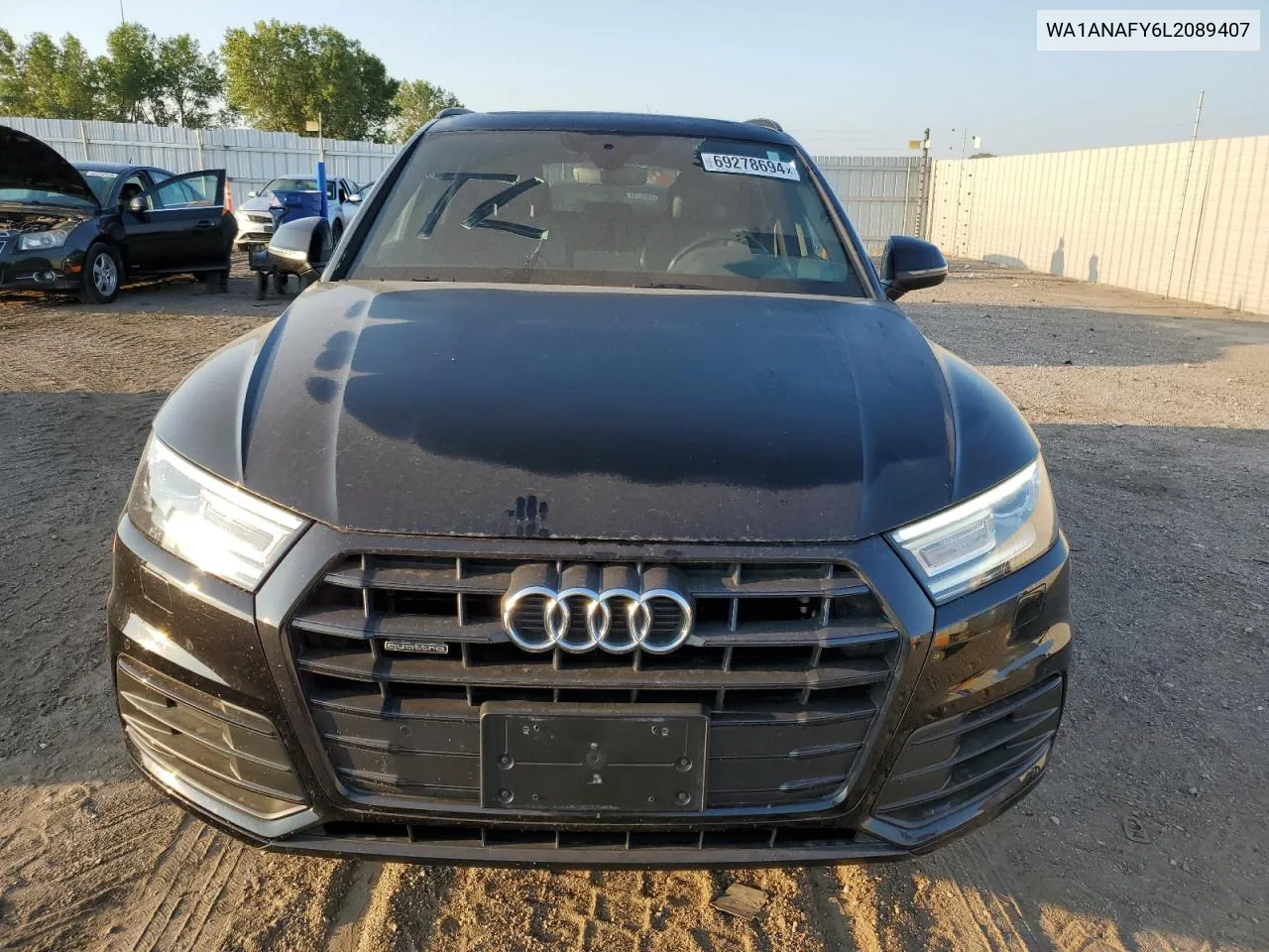 2020 Audi Q5 Premium VIN: WA1ANAFY6L2089407 Lot: 69278694