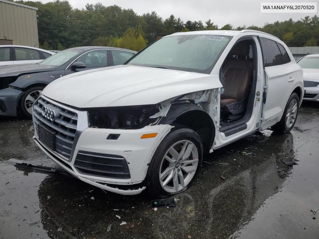 2020 Audi Q5 Premium VIN: WA1ANAFY6L2070520 Lot: 72310724