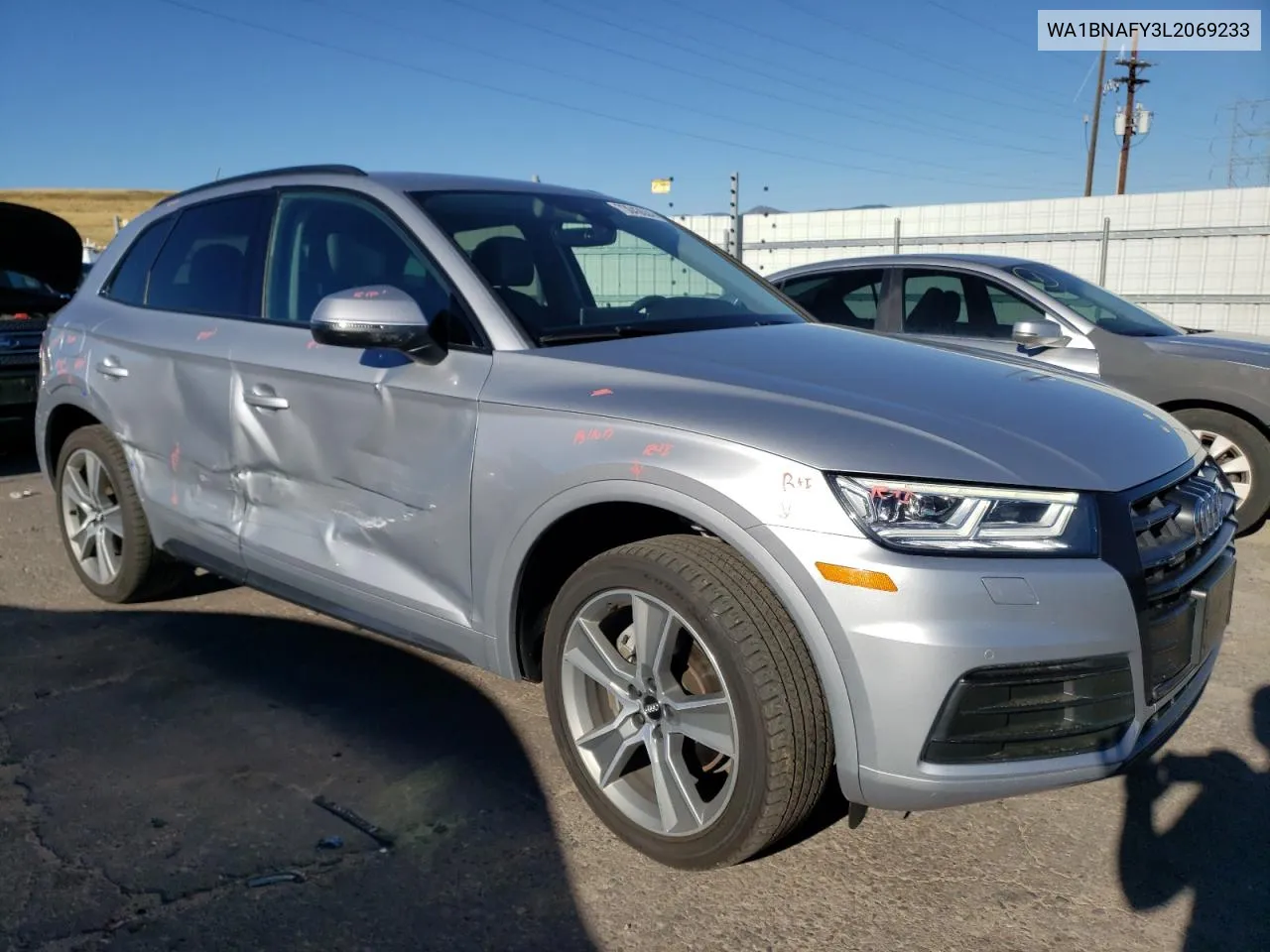 2020 Audi Q5 Premium Plus VIN: WA1BNAFY3L2069233 Lot: 73043634