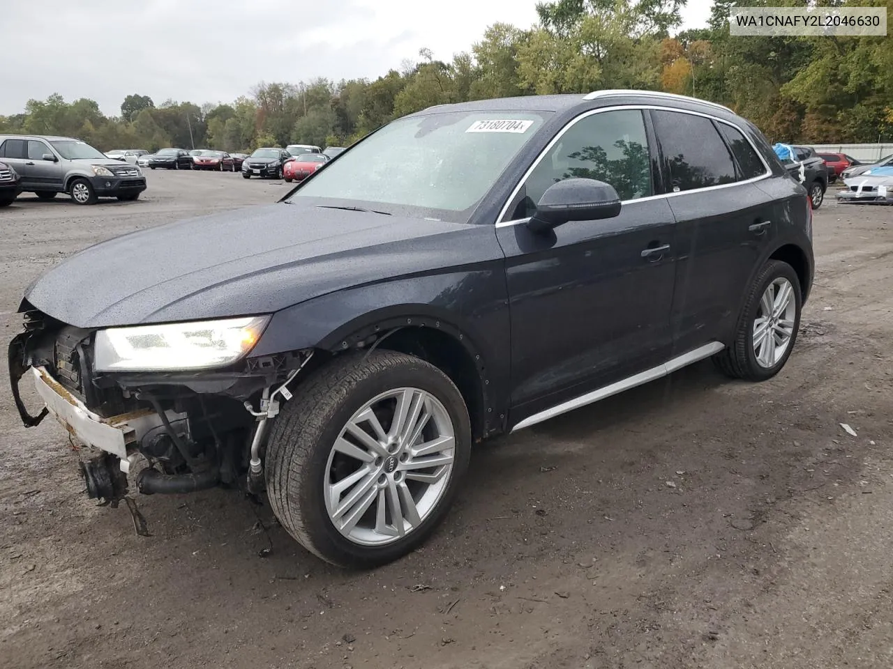 2020 Audi Q5 Prestige VIN: WA1CNAFY2L2046630 Lot: 73180704