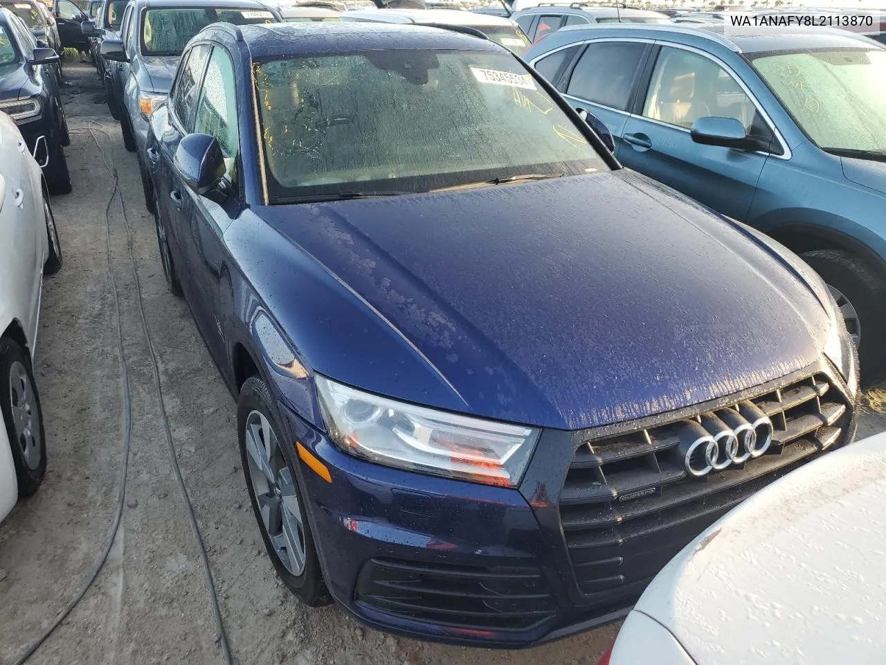 2020 Audi Q5 Premium VIN: WA1ANAFY8L2113870 Lot: 75345534