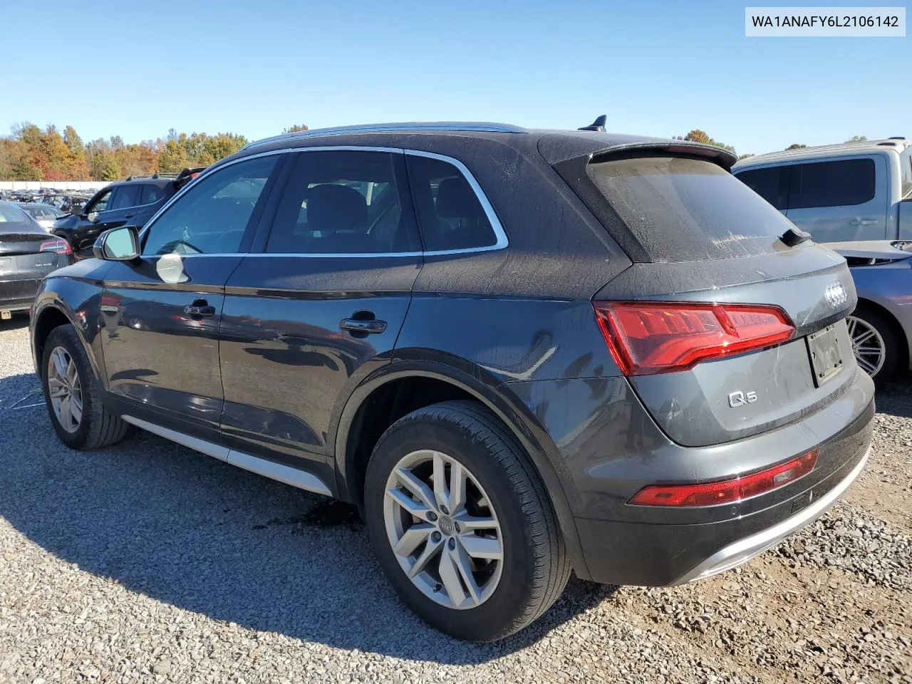 2020 Audi Q5 Premium VIN: WA1ANAFY6L2106142 Lot: 75876134