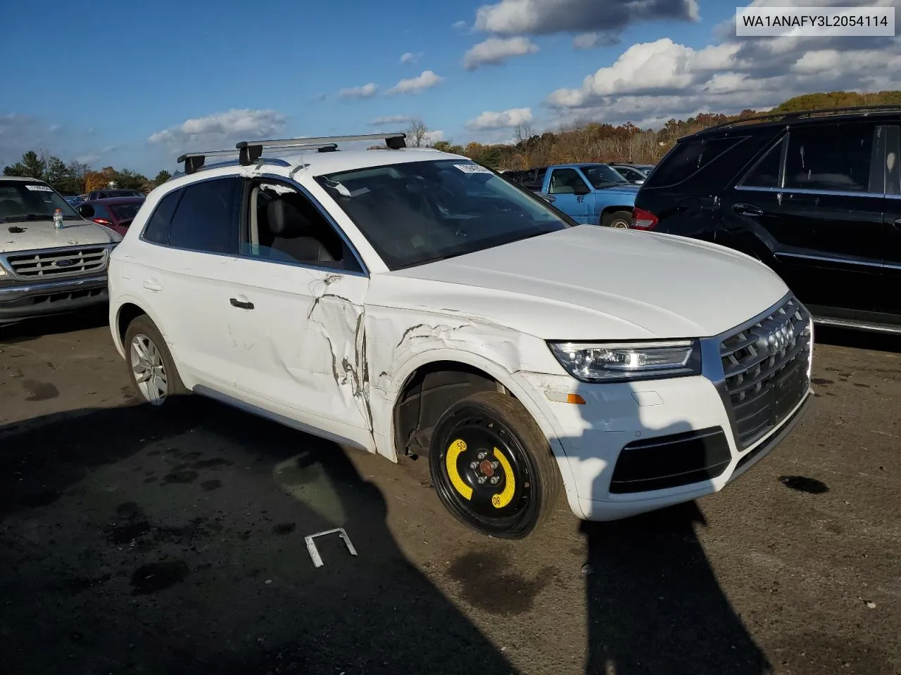 2020 Audi Q5 Premium VIN: WA1ANAFY3L2054114 Lot: 76942834