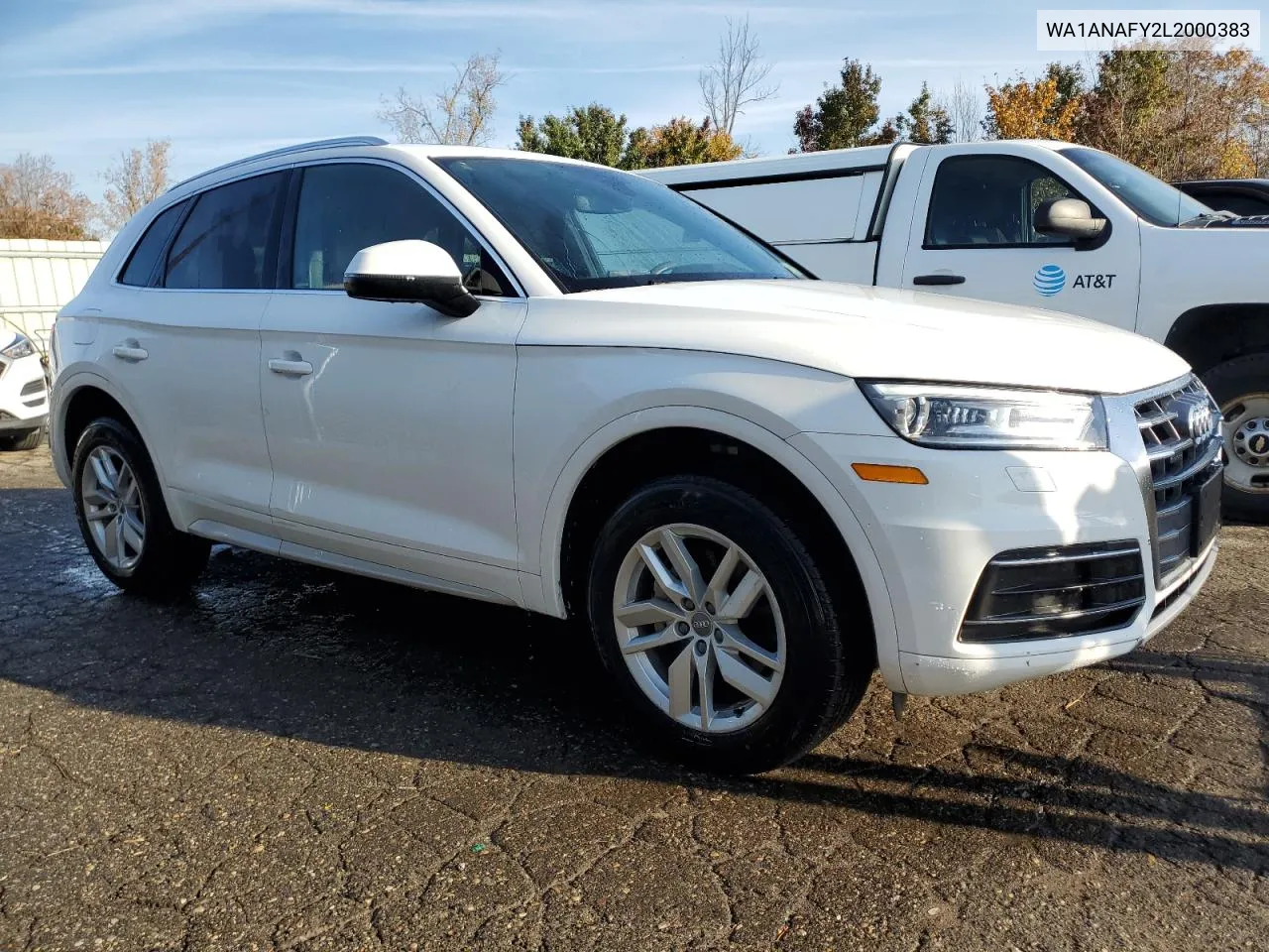 2020 Audi Q5 Premium VIN: WA1ANAFY2L2000383 Lot: 77002944