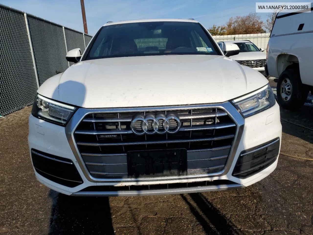 2020 Audi Q5 Premium VIN: WA1ANAFY2L2000383 Lot: 77002944