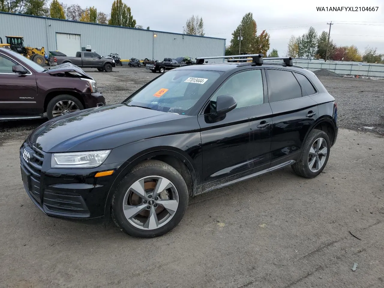 2020 Audi Q5 Premium VIN: WA1ANAFYXL2104667 Lot: 77013444