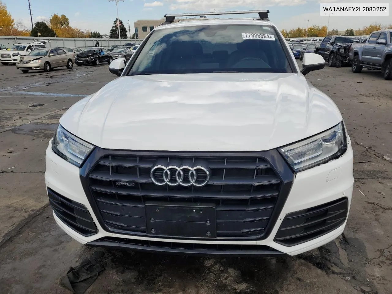 2020 Audi Q5 Premium VIN: WA1ANAFY2L2080252 Lot: 77835364