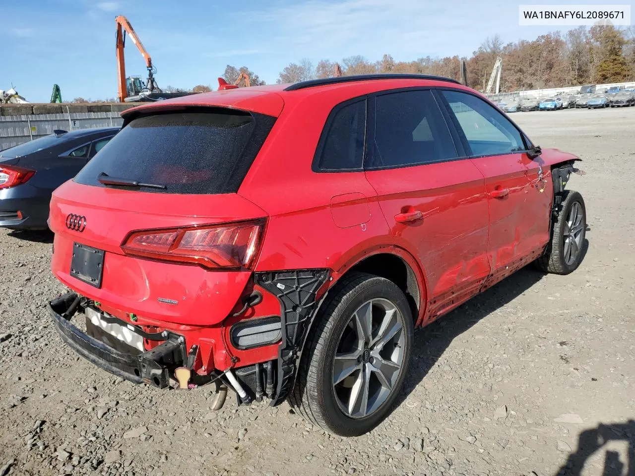 2020 Audi Q5 Premium Plus VIN: WA1BNAFY6L2089671 Lot: 78143834