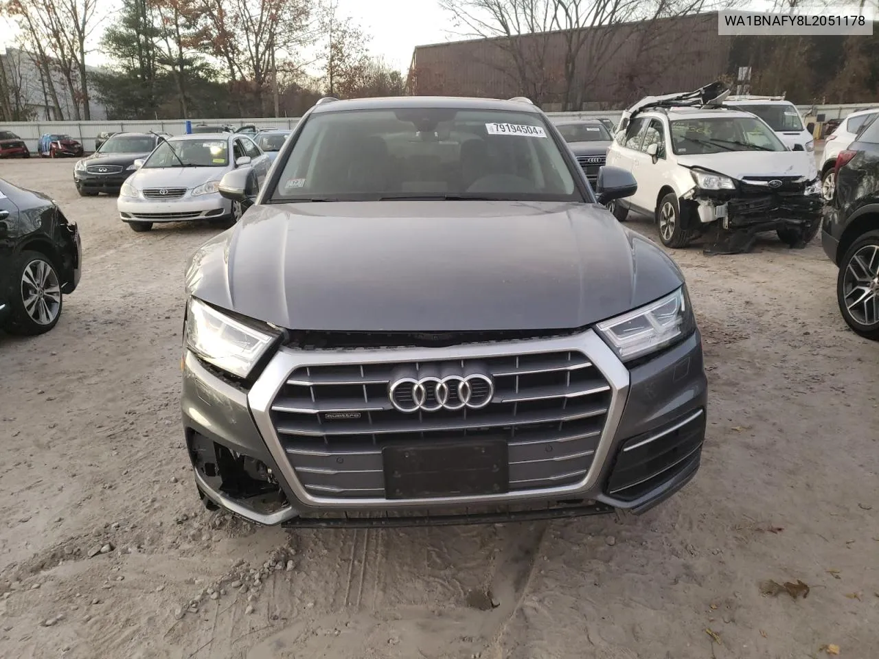 2020 Audi Q5 Premium Plus VIN: WA1BNAFY8L2051178 Lot: 79194504