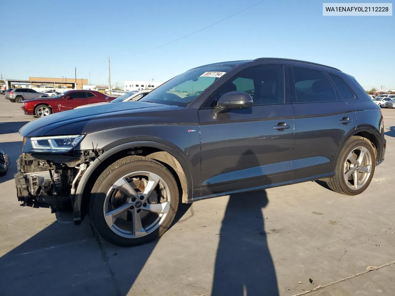 2020 Audi Q5 Titanium Premium Plus VIN: WA1ENAFY0L2112228 Lot: 80577794