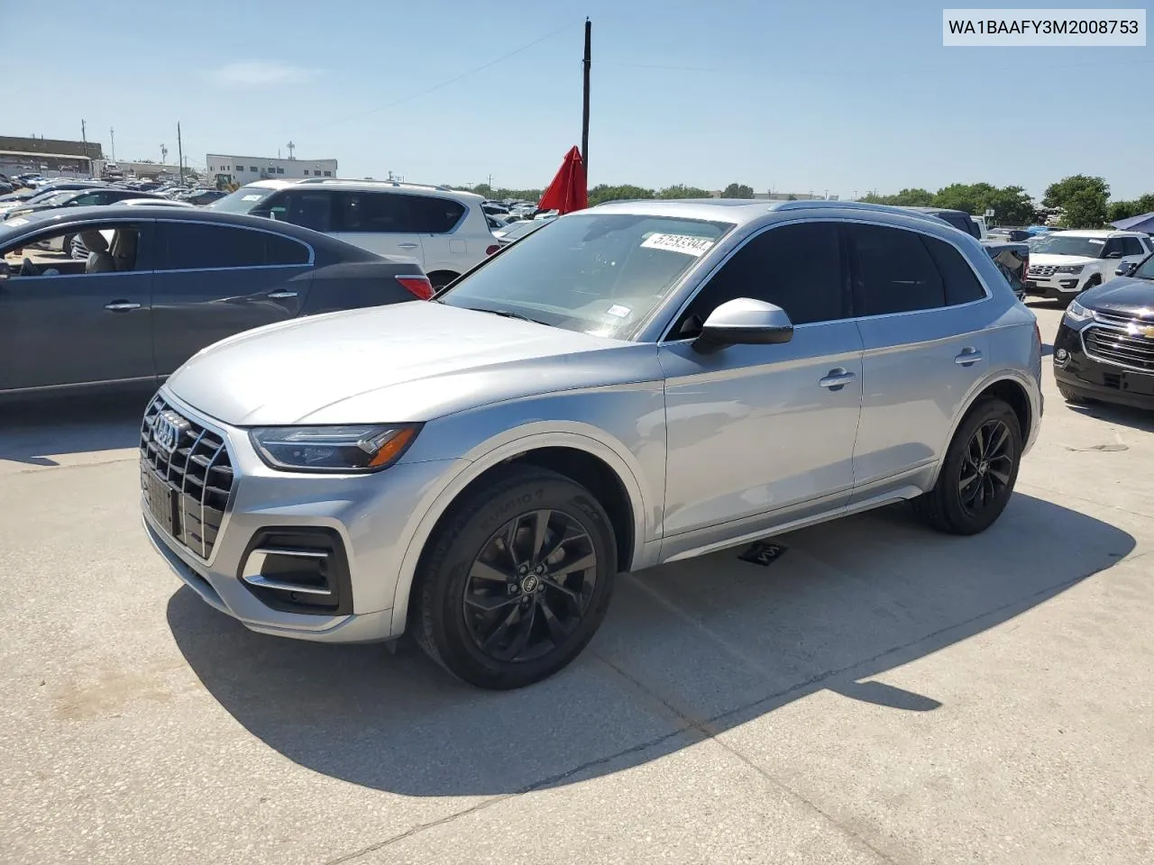 2021 Audi Q5 Premium Plus VIN: WA1BAAFY3M2008753 Lot: 57683394