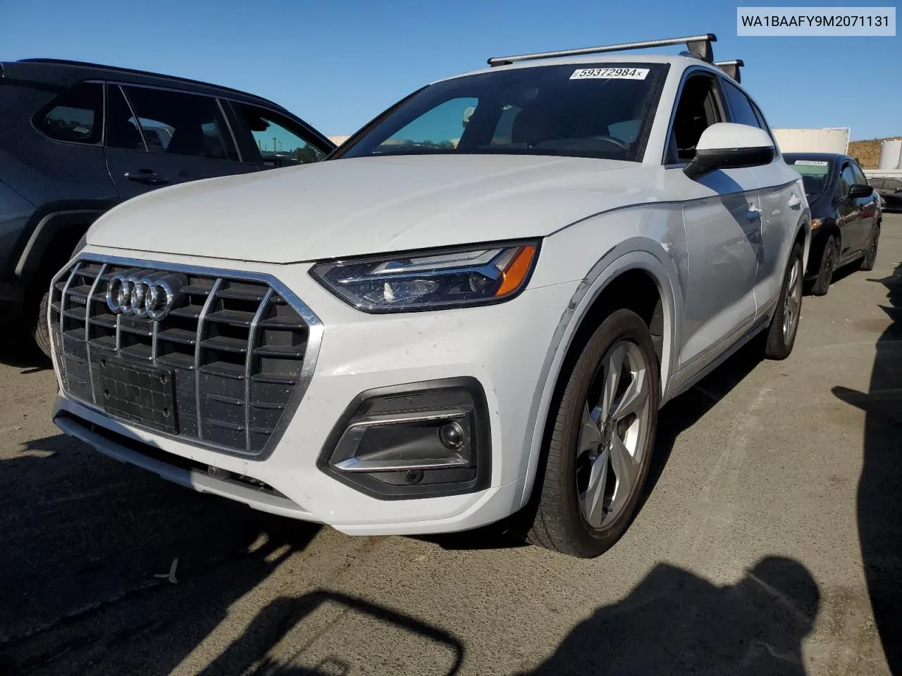 2021 Audi Q5 Premium Plus VIN: WA1BAAFY9M2071131 Lot: 59372984