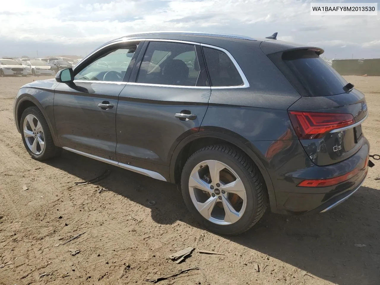 2021 Audi Q5 Premium Plus VIN: WA1BAAFY8M2013530 Lot: 59983124